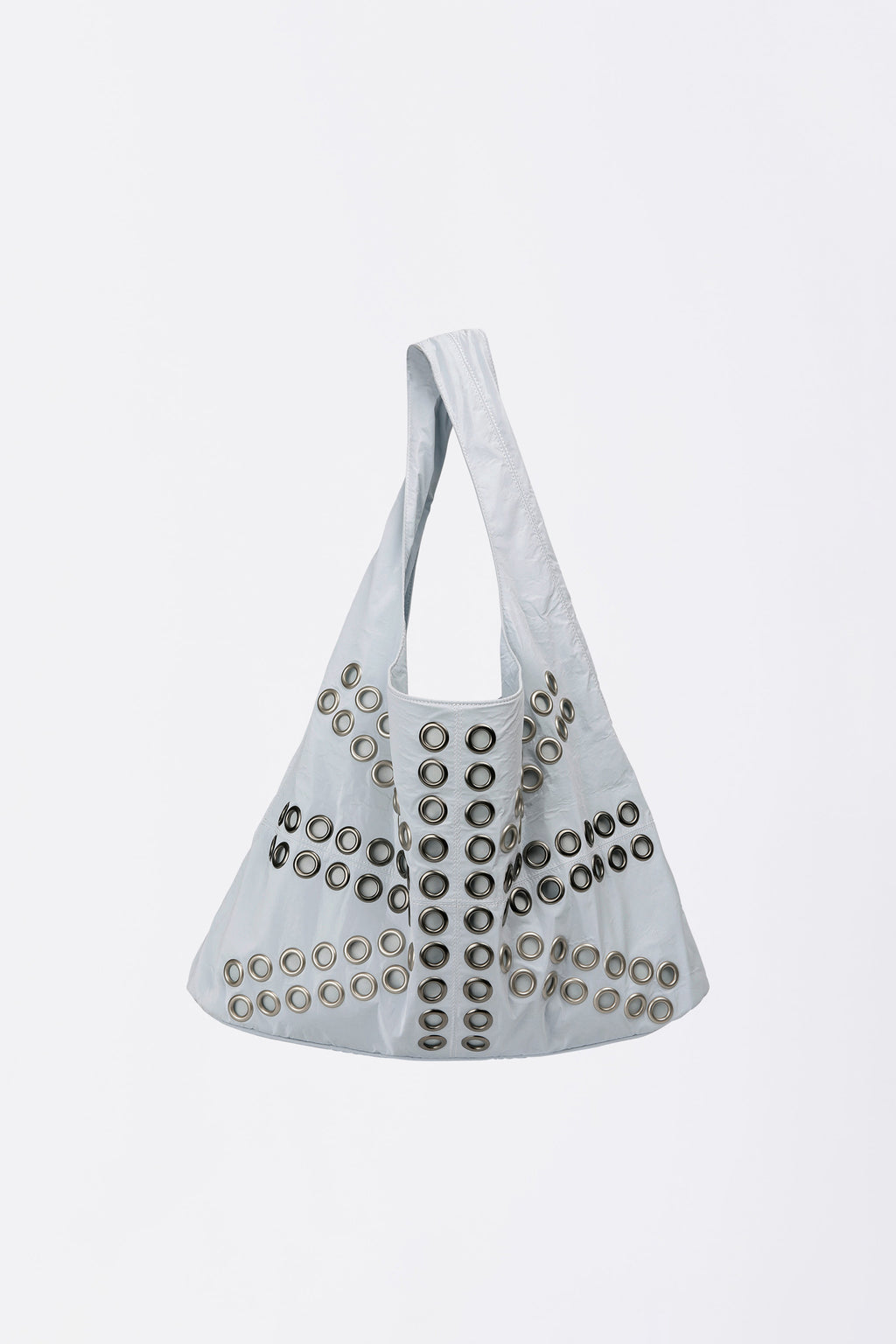 Sculptor 
Stud Metallic Hobo Bag Baby Blue