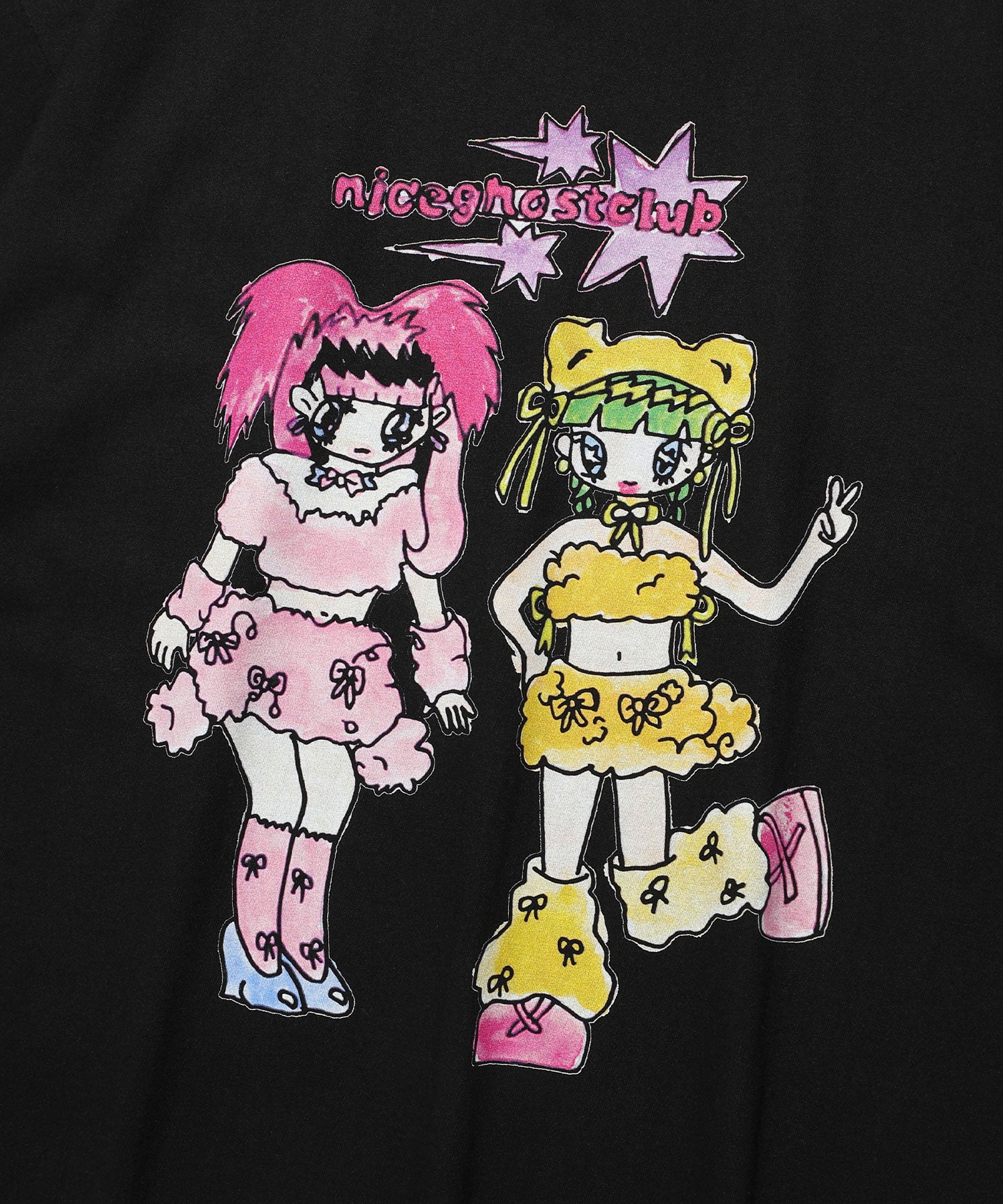 [niceghostclub X SOULPUSSSYCAT]
GHOSTSOULGIRL RABBIT&BEAR BIG BIG TEE
[BLACK]