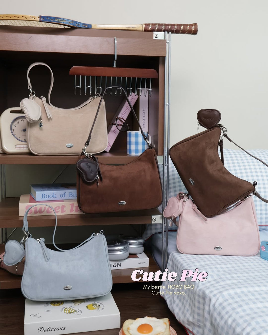 Cutie Pie Hobo Bag (crossbody OK!!) - 16colors