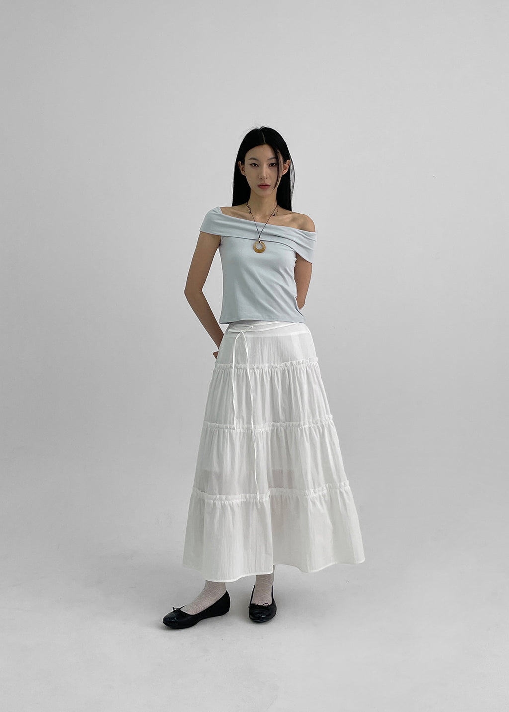 [韓國銷量3000+] Signature Flare Long Skirt / 2colors