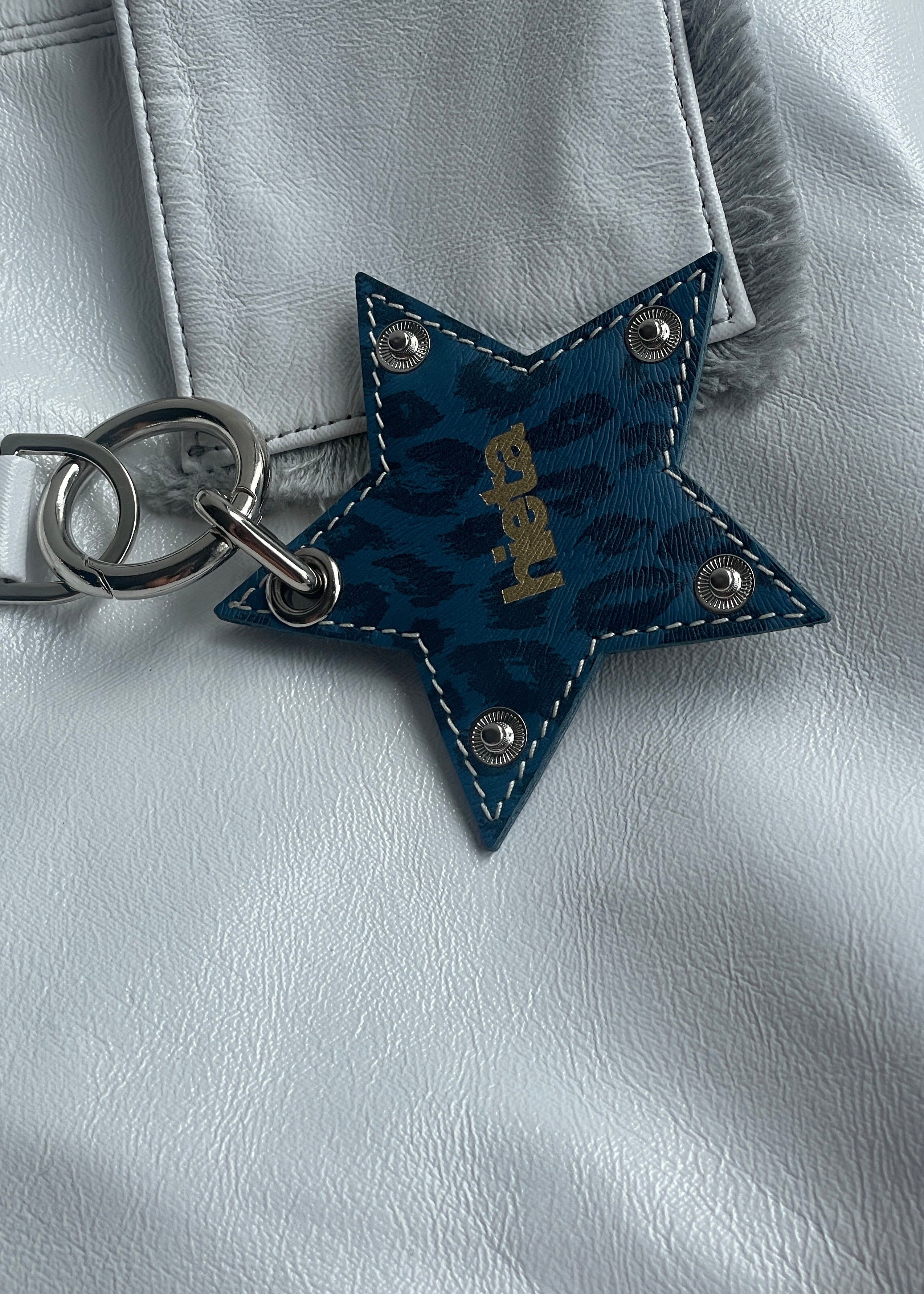 HIETA TANNY KEYRING / BLUE LEOPARD
