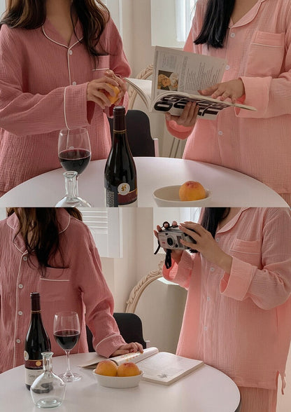 [韓國售出16,000+⭐️] J'eu Seven Days Cotton Pajama Set 7colors