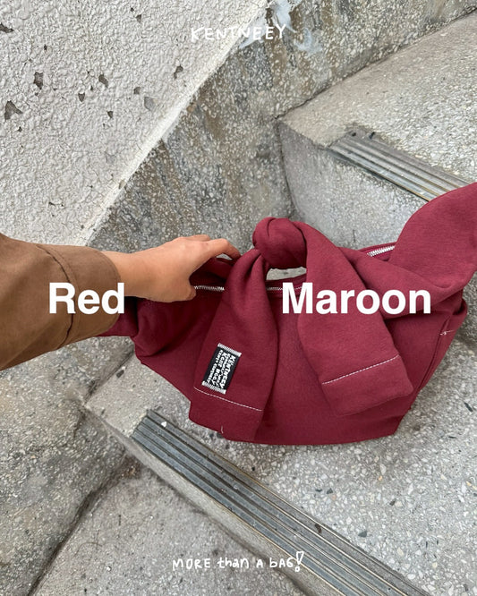 KENTNEEY 3-WAY SWEATER DAILY WINDY BAG - RED MAROON