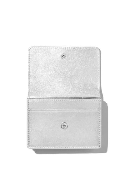 DEINET SIGNATURE WALLET IN SILVER (cowleather!)