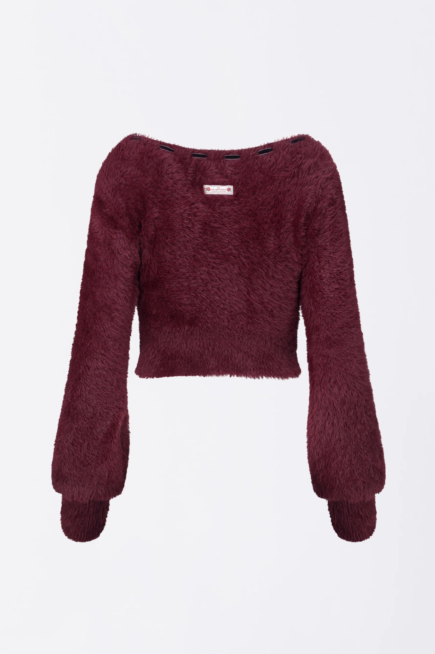 Angora Cardigan Burgundy
