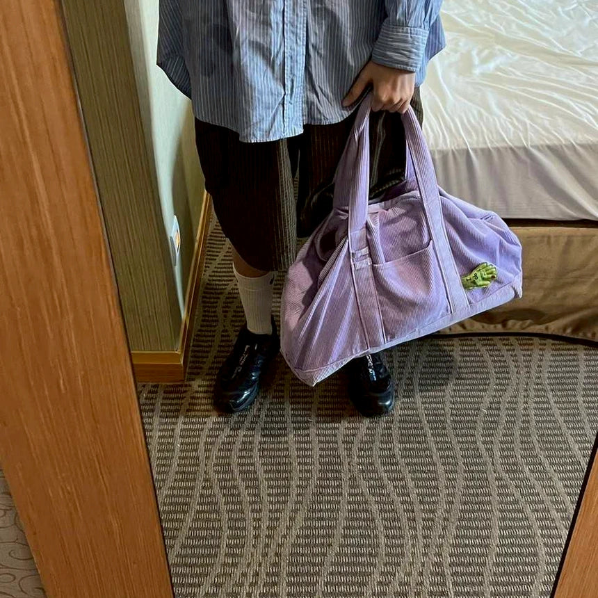 Corduroy Toast Bag🍞 - Dusty Lilac🔮🎧