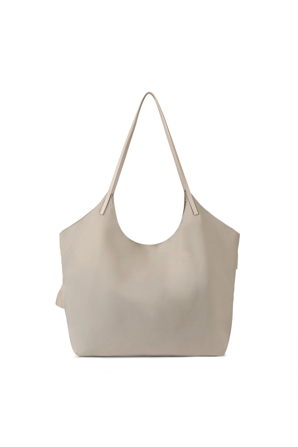 FRILL BIG BAG IN BEIGE