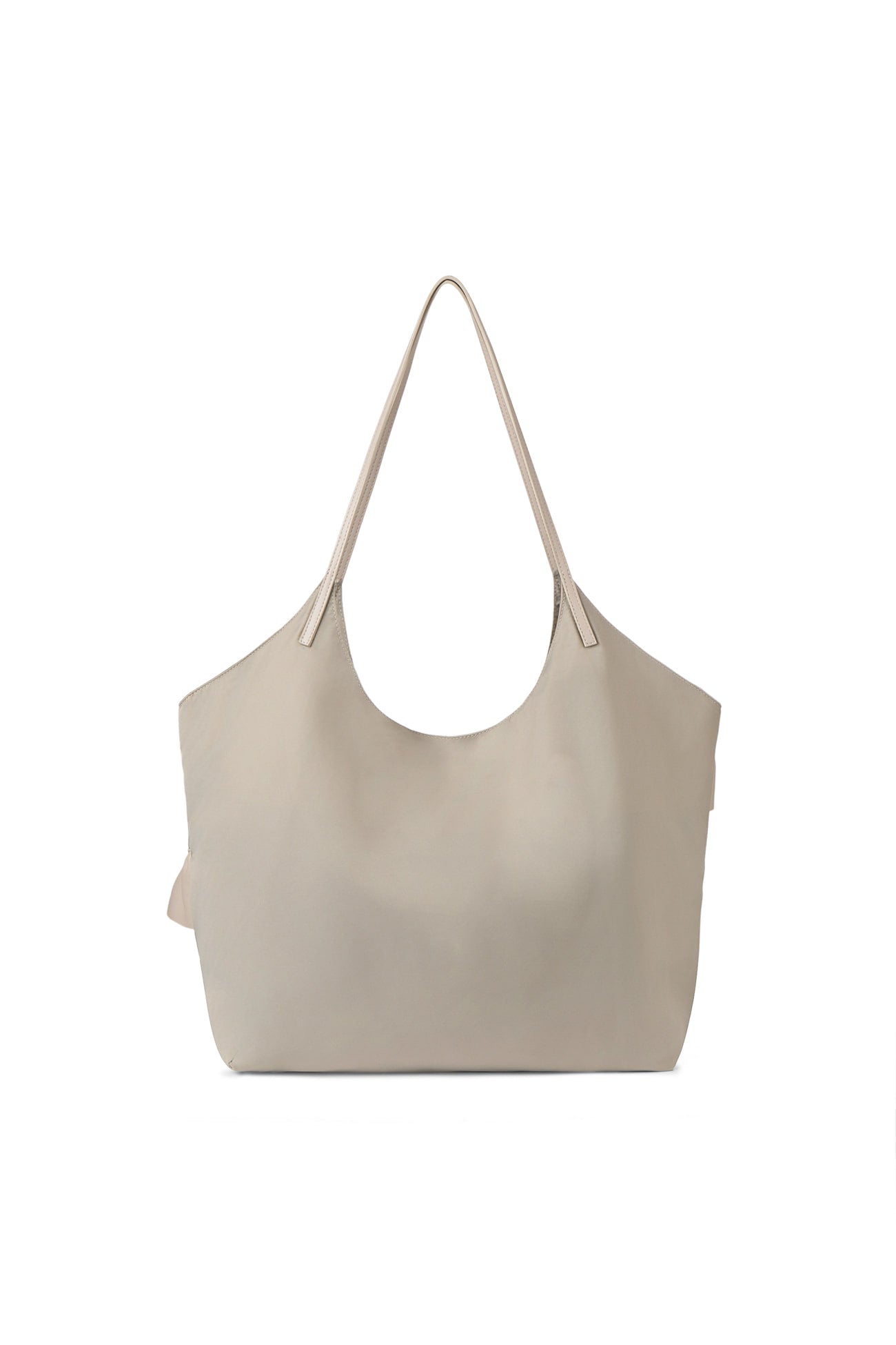 FRILL BIG BAG IN BEIGE