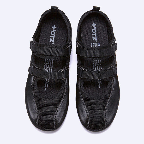 OTZ ROMARY TWO STRAP FLAT SNEAKERS / BLACK