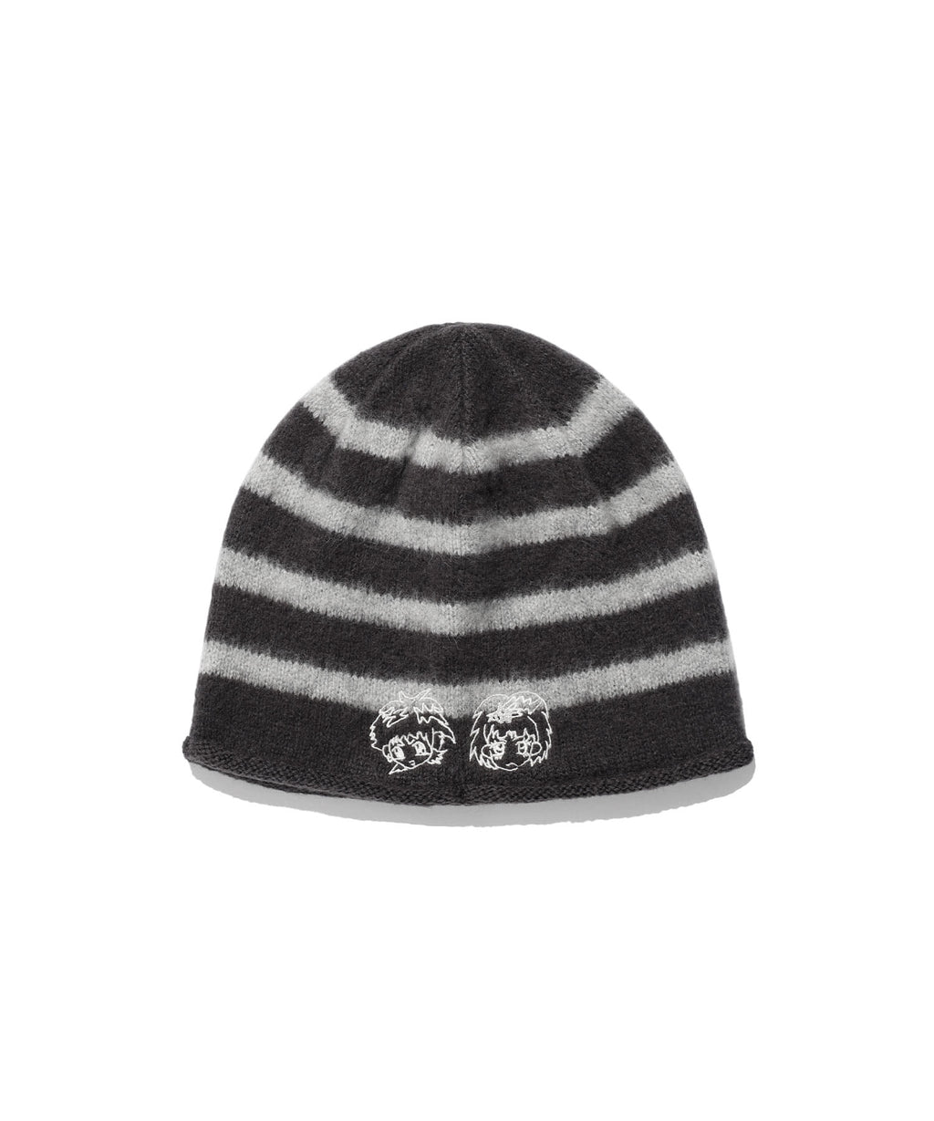 niceghostclub [X SOULPUSSSY CAT]GHOSTSOULGIRL STRIPE BEANIE
[CHARCOAL]