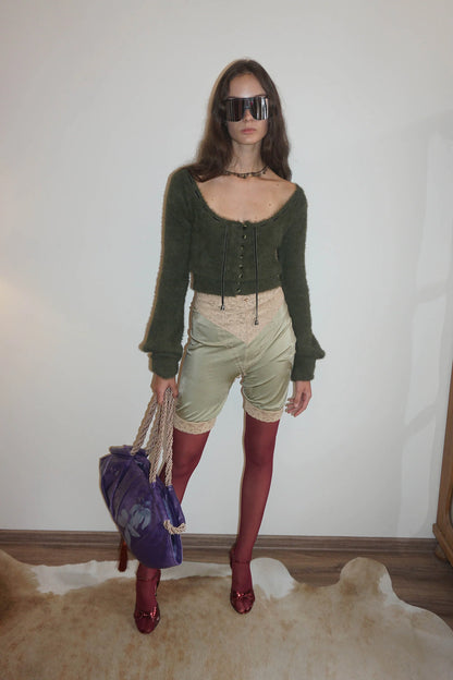 Angora Cardigan Khaki