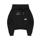 ILLIGO PURE BOW OFF SHOULDER SWEATSHIRT BLACK