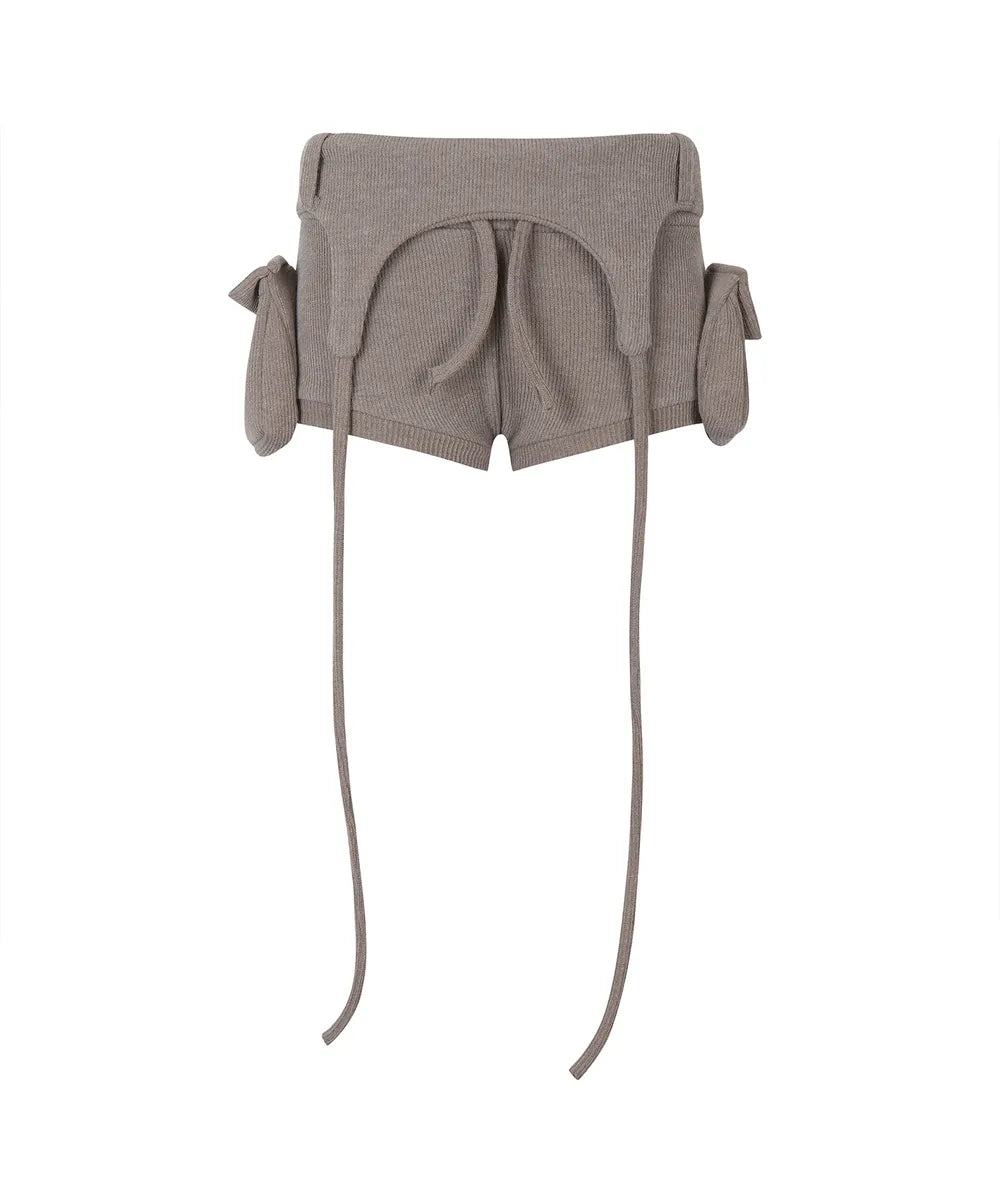 GILA ARCHIVE BOLD LOGO POCKET KNIT SHORTS_BROWN