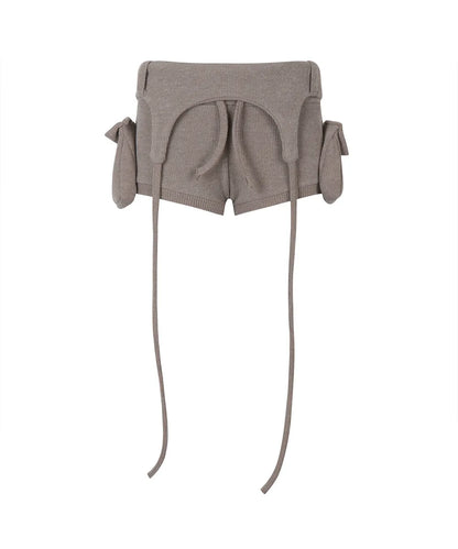 GILA ARCHIVE BOLD LOGO POCKET KNIT SHORTS_BROWN