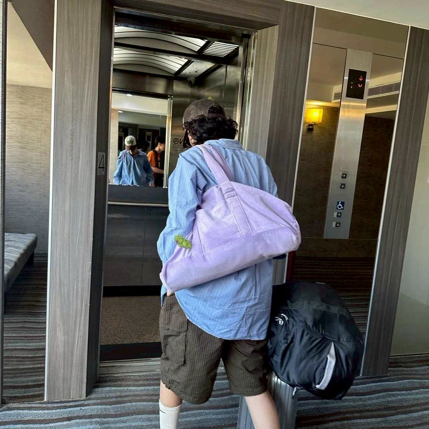 Corduroy Toast Bag🍞 - Dusty Lilac🔮🎧