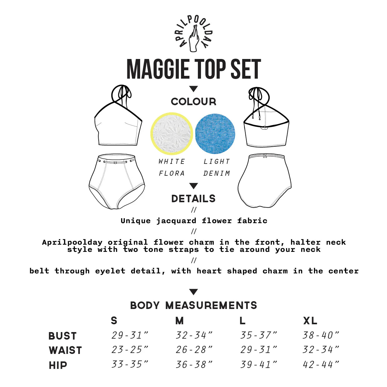 APRILPOOLDAY MAGGIE BRA SET
