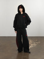 Mystic Capsule Hood Zip Up / Black