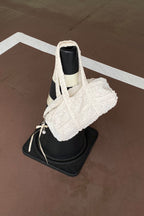 NANACREW MINI DUFFLE BAG - IVORY RUFFLE