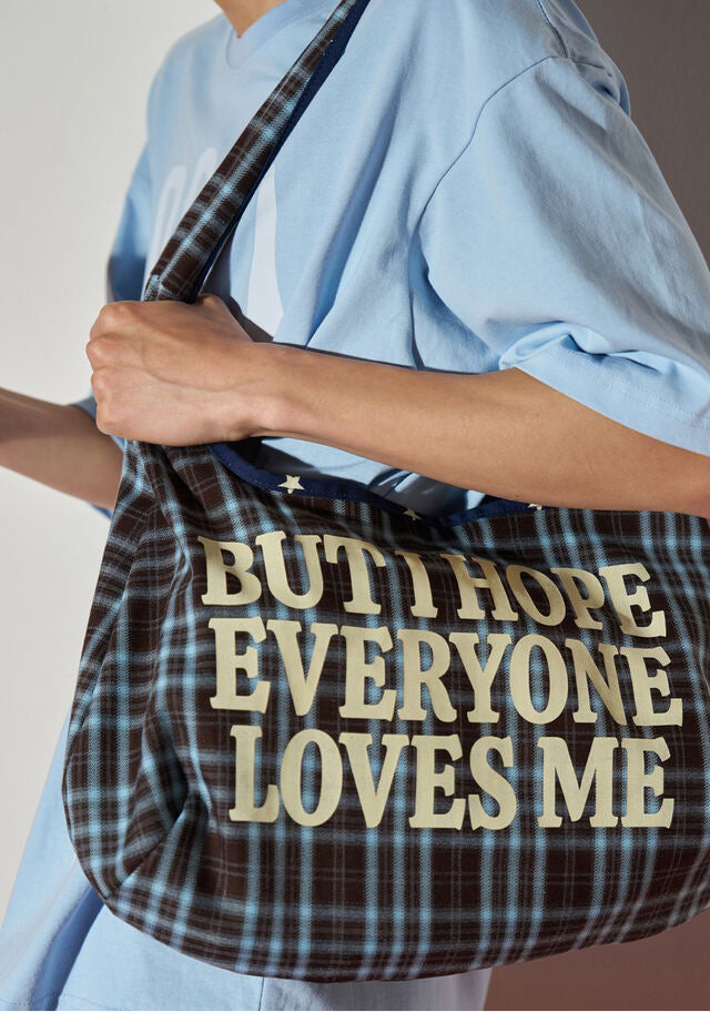 LSC REVERSIBLE STAR SHOULDER BAG (NAVY)