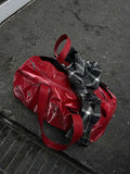 BLACKPURPLE NIKI Glossy Duffel Bag / Red