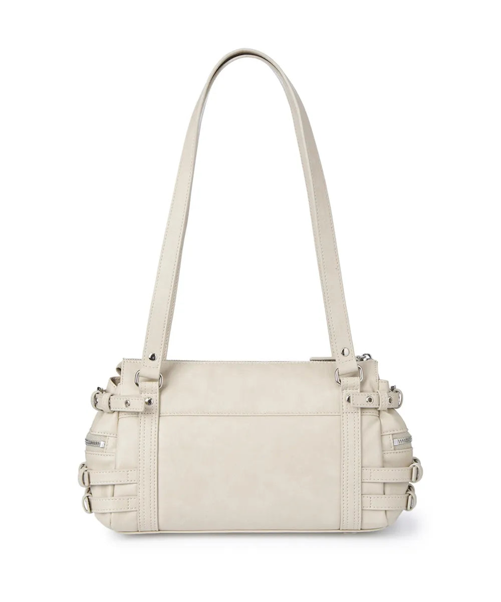 [DEINET] BELTED POCKET MINI SHOULDER BAG IN BEIGE