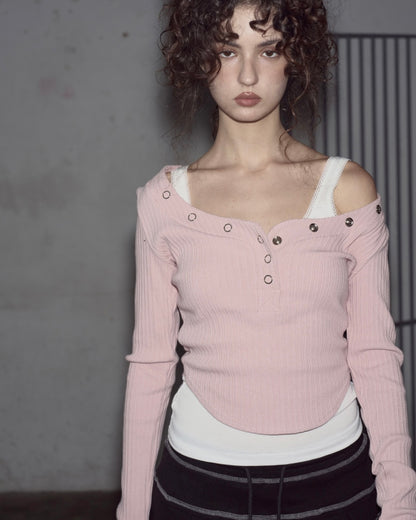 PLEASENOFOLLOW 24FW Bunny Snap Button Top / 8colors