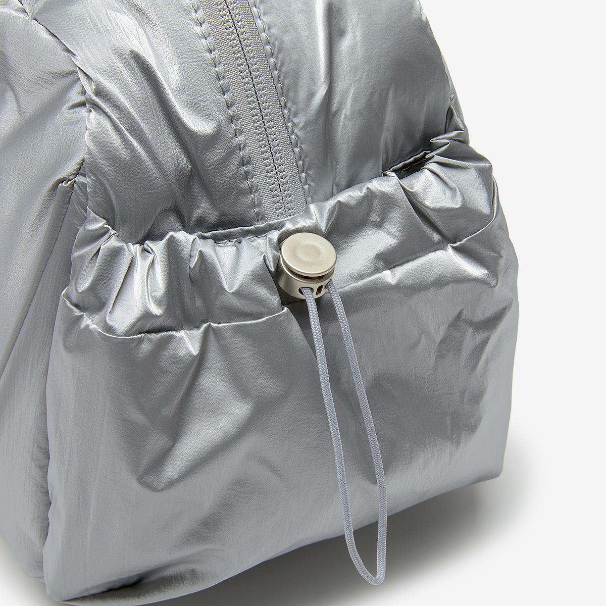 NB New Balance Glossy Ribbon Duffle Bag / Silver