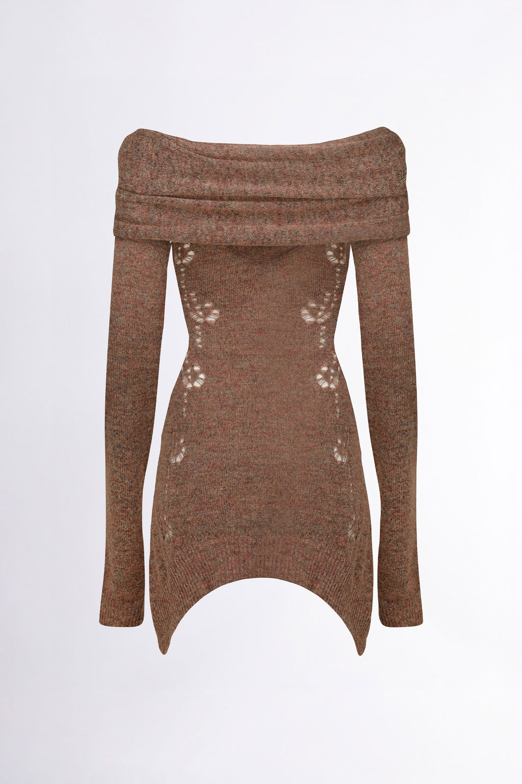 Sculptor 2way Shawl Dress Brick Orange