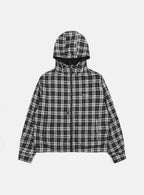 BADBLOOD Reversible Hoodie Windbreaker / Check Black