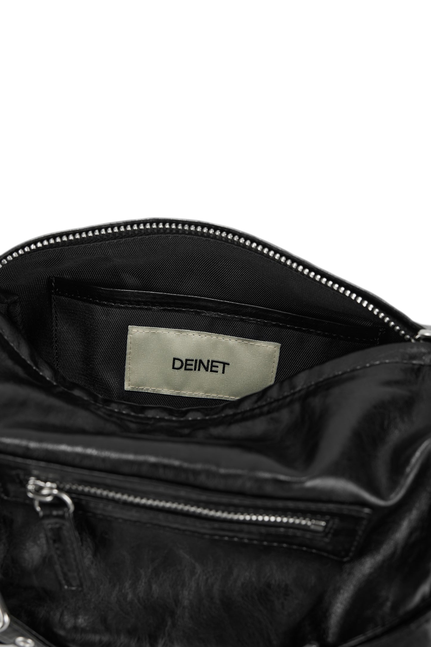 DEINET STUD POCKET BAG IN BLACK