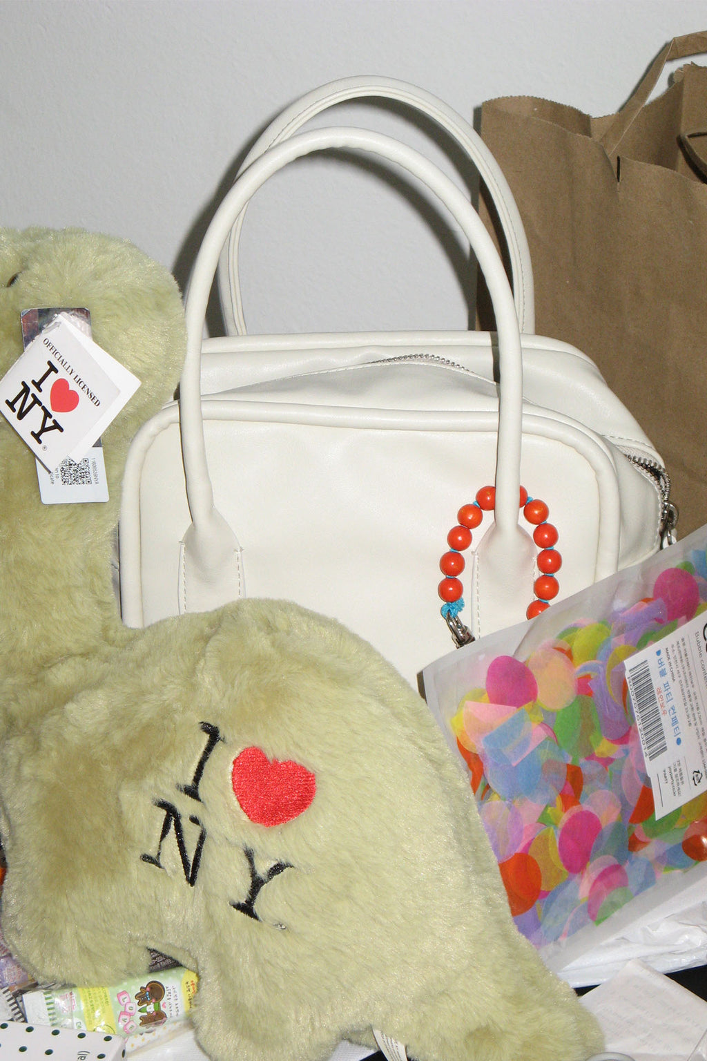 Yeomim mini box bag / cream