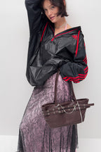 YEOMIM mini belted boat bag (espresso)