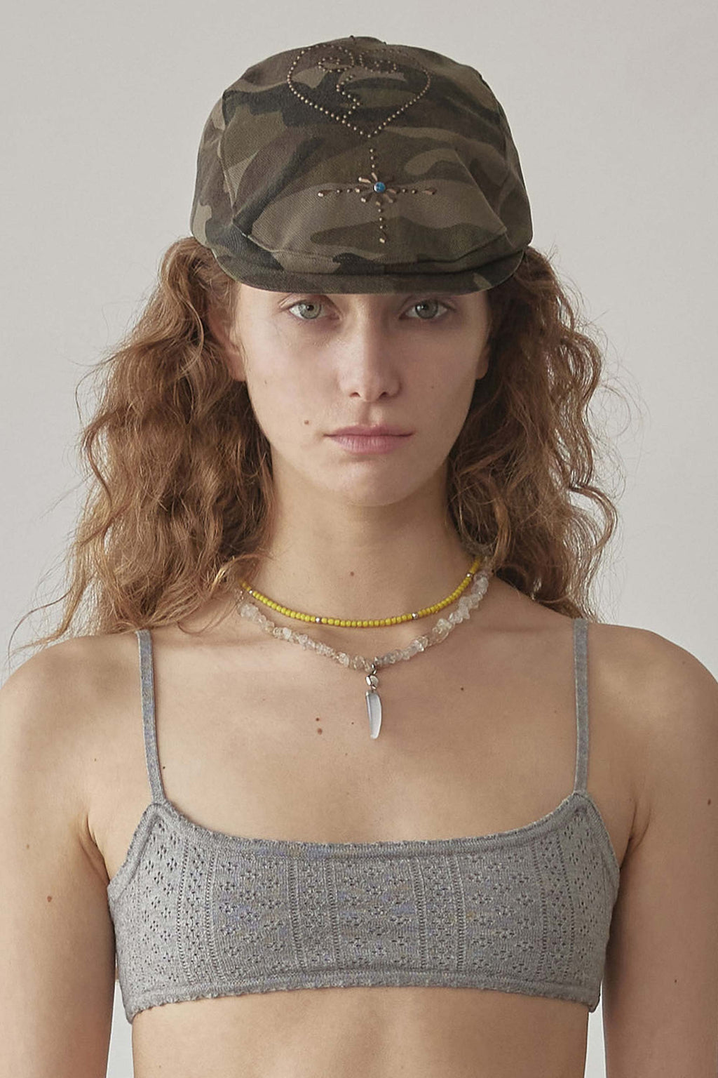 Boho Stud Hunting Cap Camo