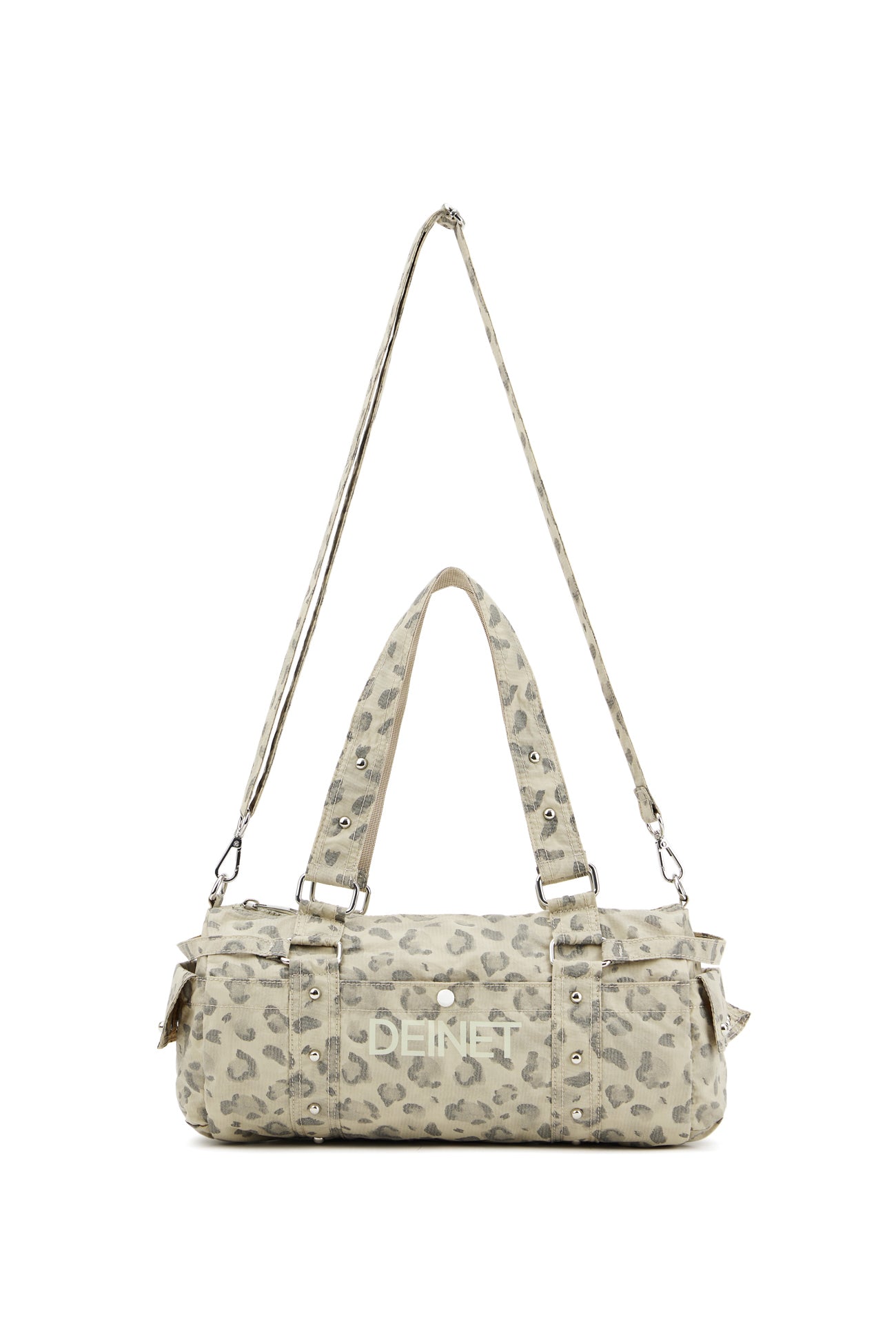 LOGO DUFFLE MINI BAG IN LEOPARD