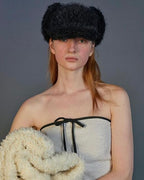 AWSOME NEEDS FUR TRAPPER CAP / FLUFFY BLACK