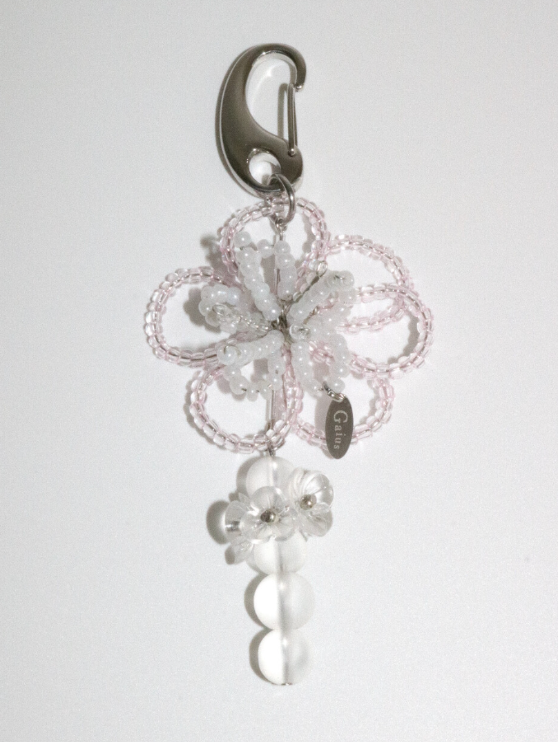 [handmade] Blossoming Flower keychain