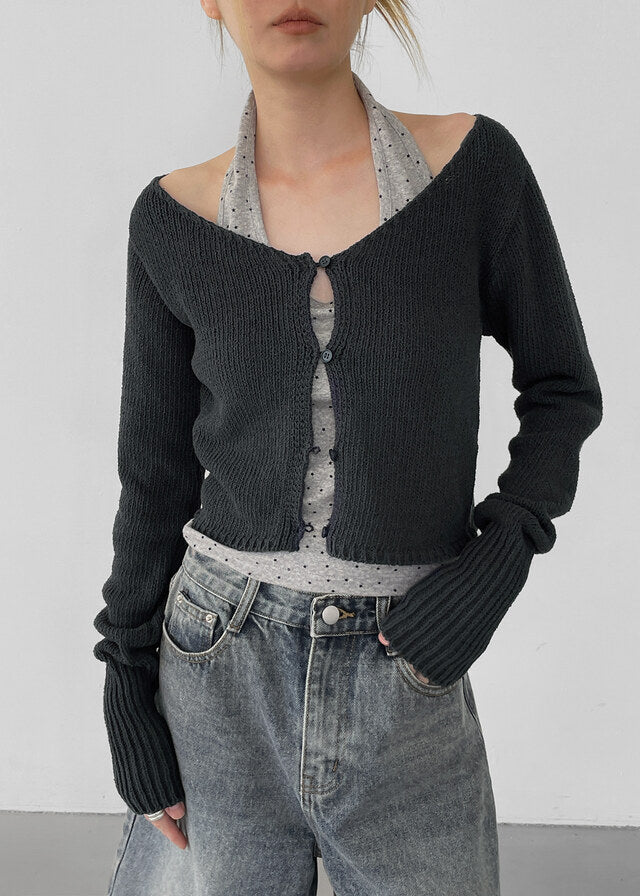 [韓國製造🇰🇷] Herish Linen Knit Cardigan / 2colors