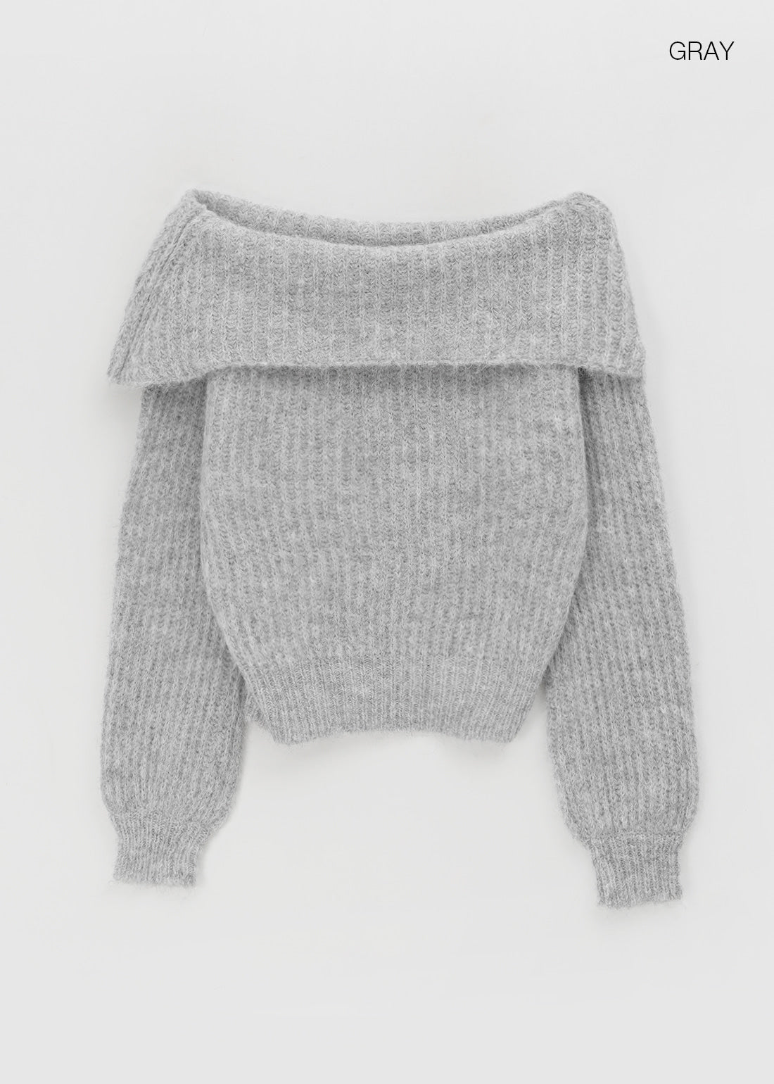 韓國製造 Penner Off-Shoulder Knit (30%wool) / 3colors