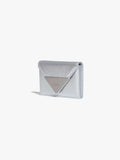 fennec Crinkle Triangle Accordion Pocket / silver