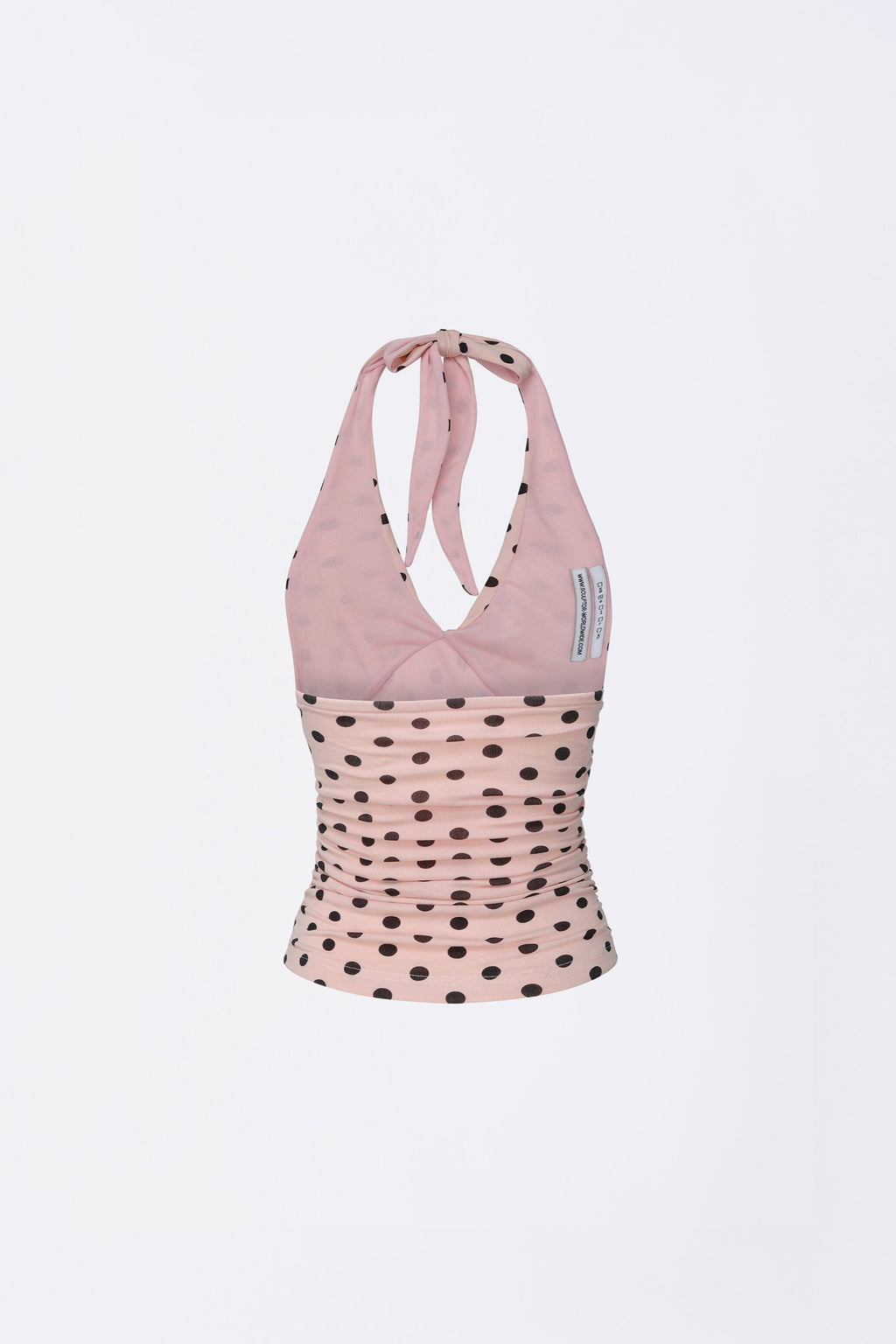 Dot Halter Top Pink