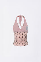 [SCULPTOR] Dot Halter Top - Pink