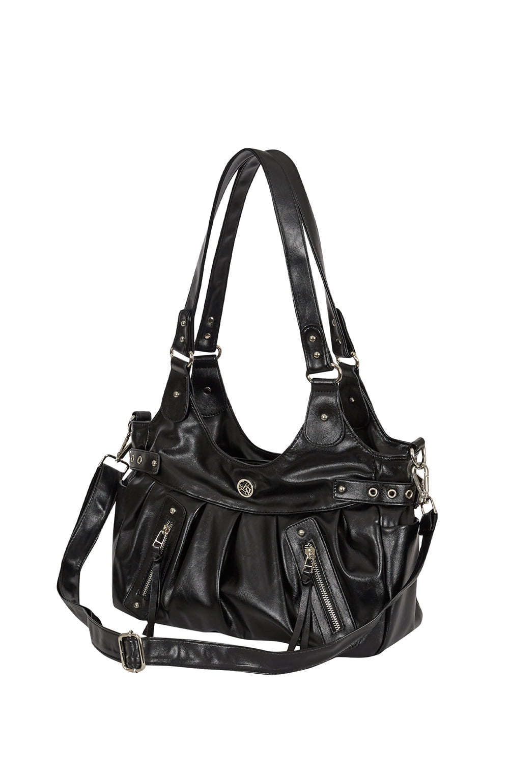 ILLIGO Amber Buckle Shoulder Bag / Black