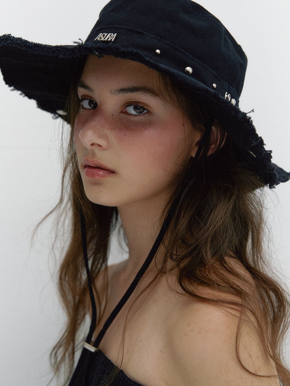 ASURA STUD COTTON HAT (BLACK)