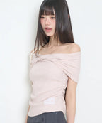 [ILLIGO] FLOW OFF SHOULDER TOP_4 COLORS