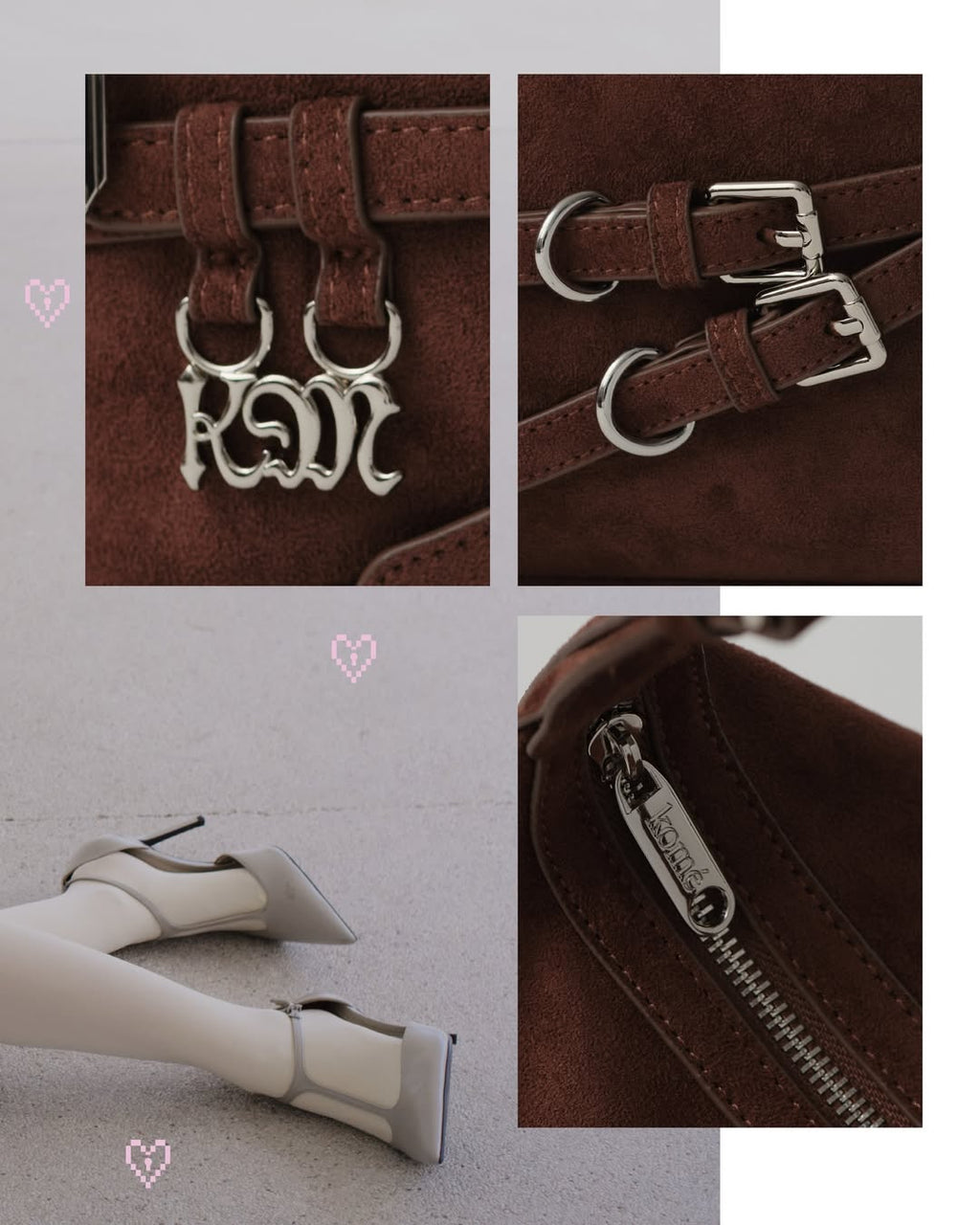 Komé Amour Bag (cross/shoulder) - 4colors