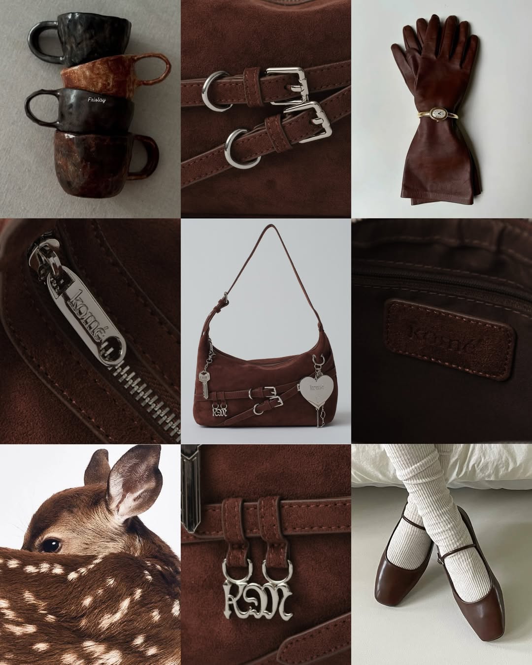 Komé Amour Bag (cross/shoulder) - 4colors