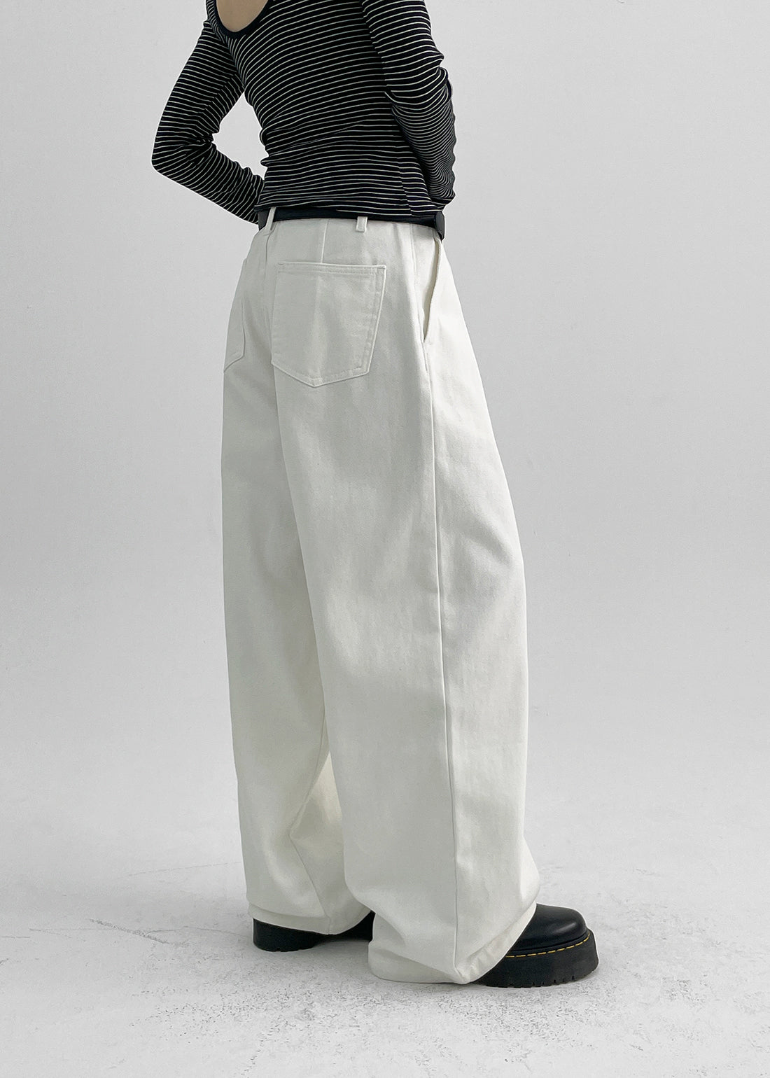 [WARM♨️] 韓國製造 One-Tuck Brushed Wide Cotton Pants / 2colors