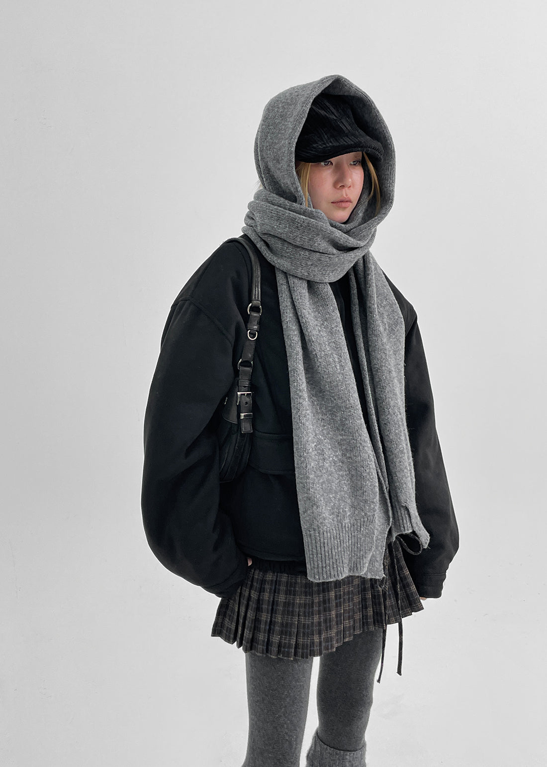 韓國製造 Mengster Knit Long Muffler (80% lambswool) / 4colors