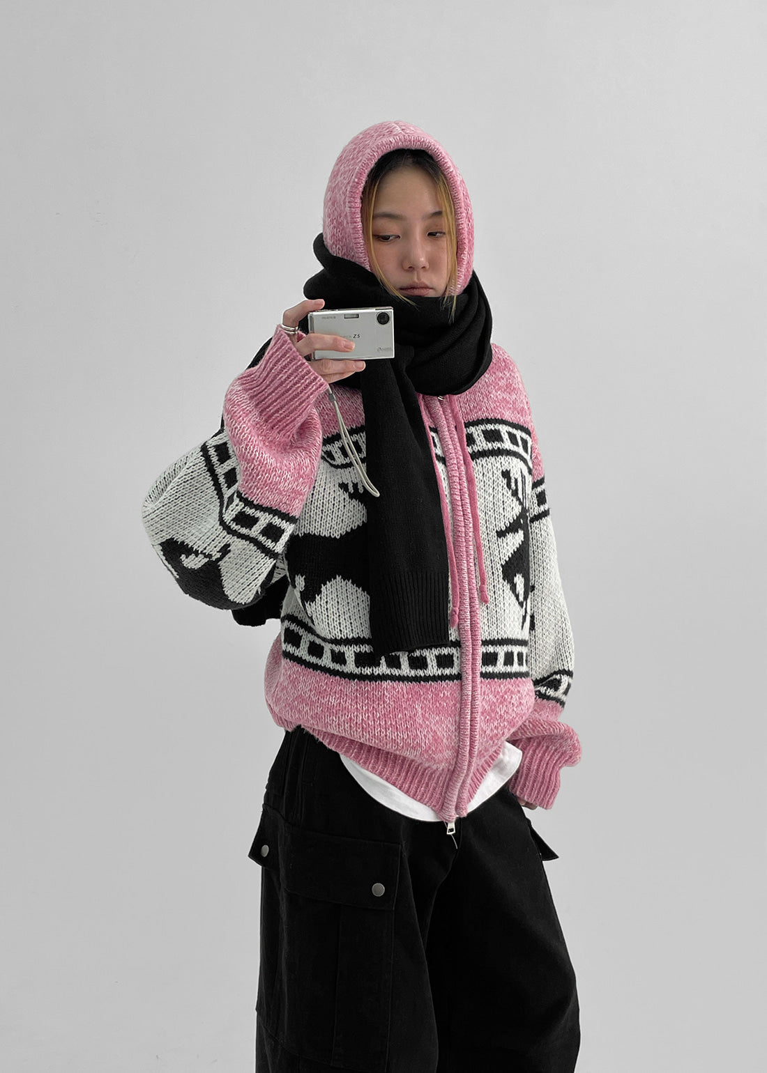 韓國製造 Mengster Knit Long Muffler (80% lambswool) / 4colors