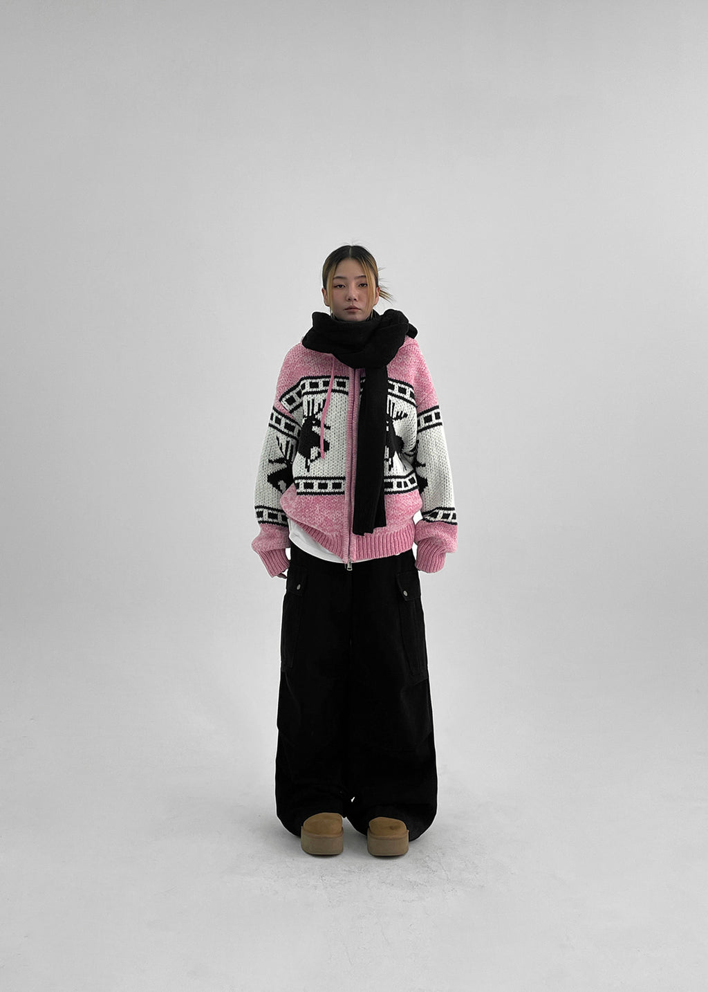 韓國製造 Mengster Knit Long Muffler (80% lambswool) / 4colors